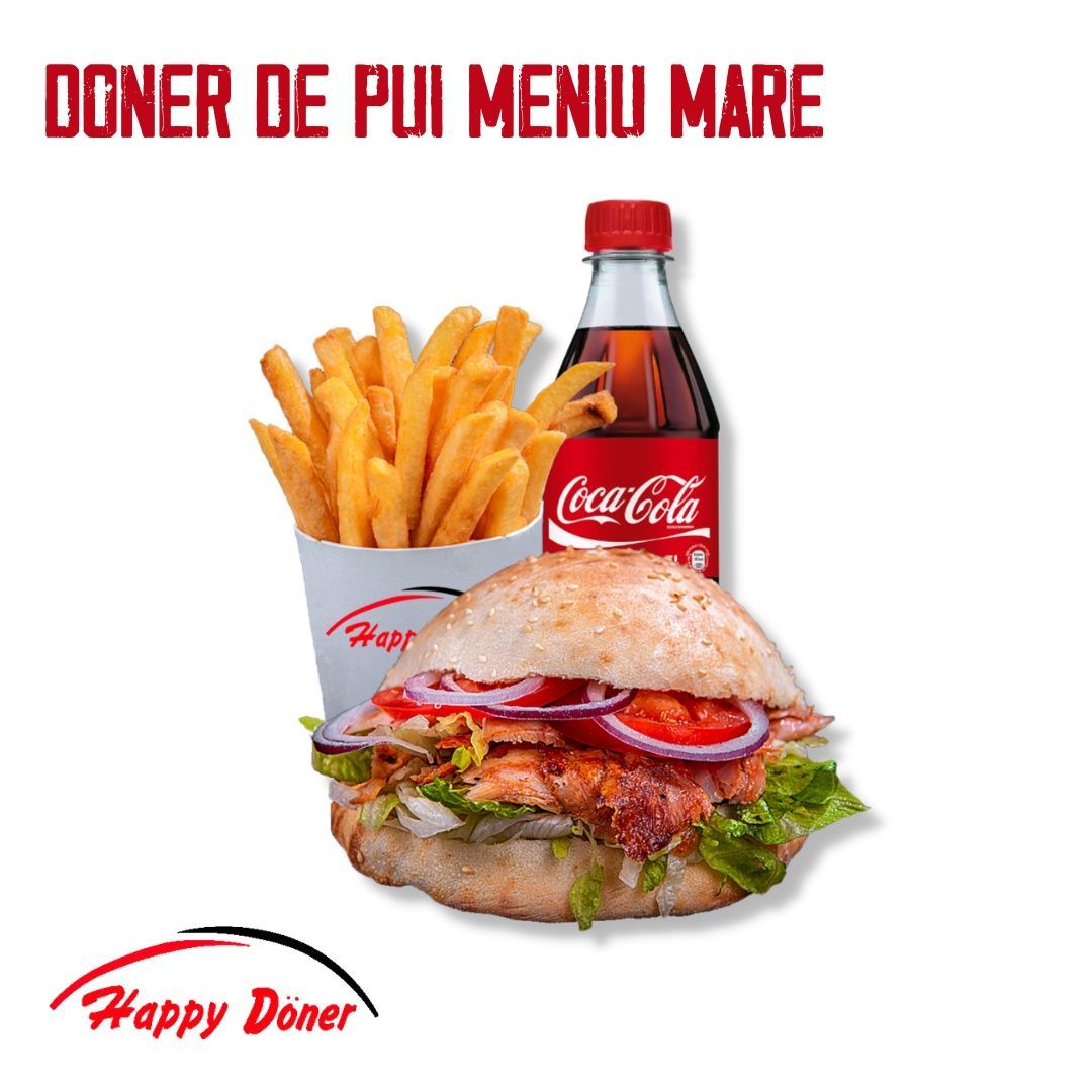 Doner de pui meniu mare