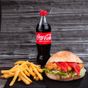 Sandwich șnițel de pui meniu mare